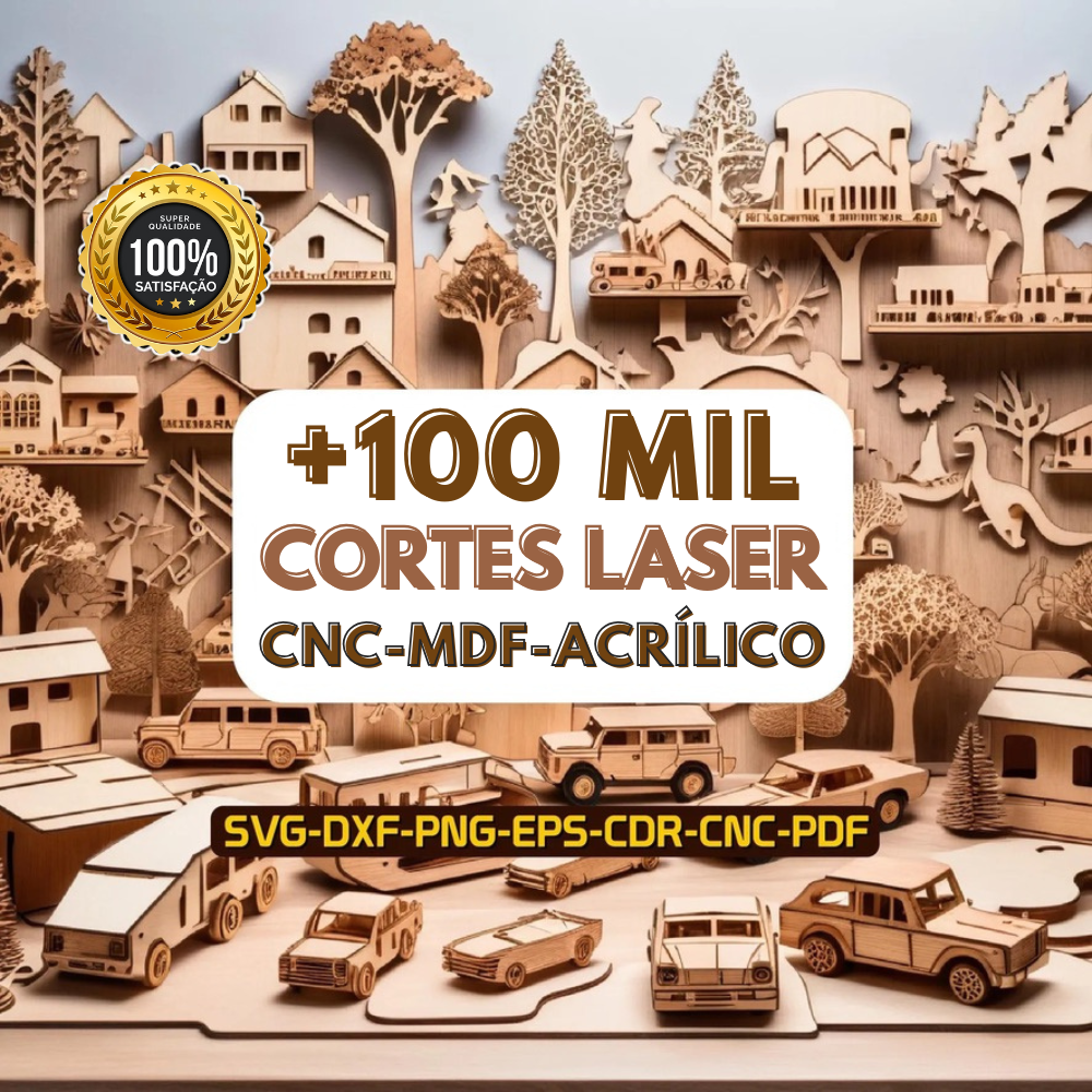 Puerto Rico Cnc Router File Pack + 100 Mil Arquivos Recorte Cnc Laser Router + Bônus