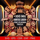Pack + 100 Mil Arquivos Recorte Cnc Laser Router + Bônus