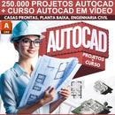 Curso Autocad 2d Em Vídeo + 250 Mil Projetos Em Autocad