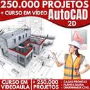 Curso Autocad 2d Em Vídeo + 250 Mil Projetos Em Autocad