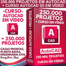 Curso Autocad 2d Em Vídeo + 250 Mil Projetos Em Autocad