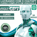 Curso Lucrando Com O Chatgpt Em Vídeo Com 30 Aulas.