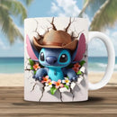 Kit Artes Sublimação Canecas Stitch + De 500 Estampas 2d 3d