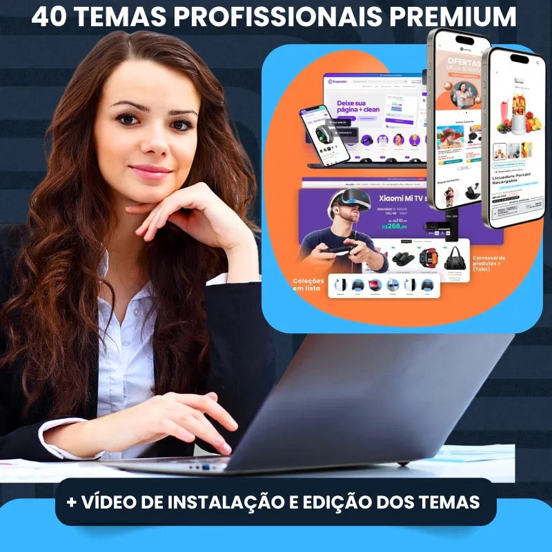 Pacote de Temas Shopify + de 40 Temas Exclusivos