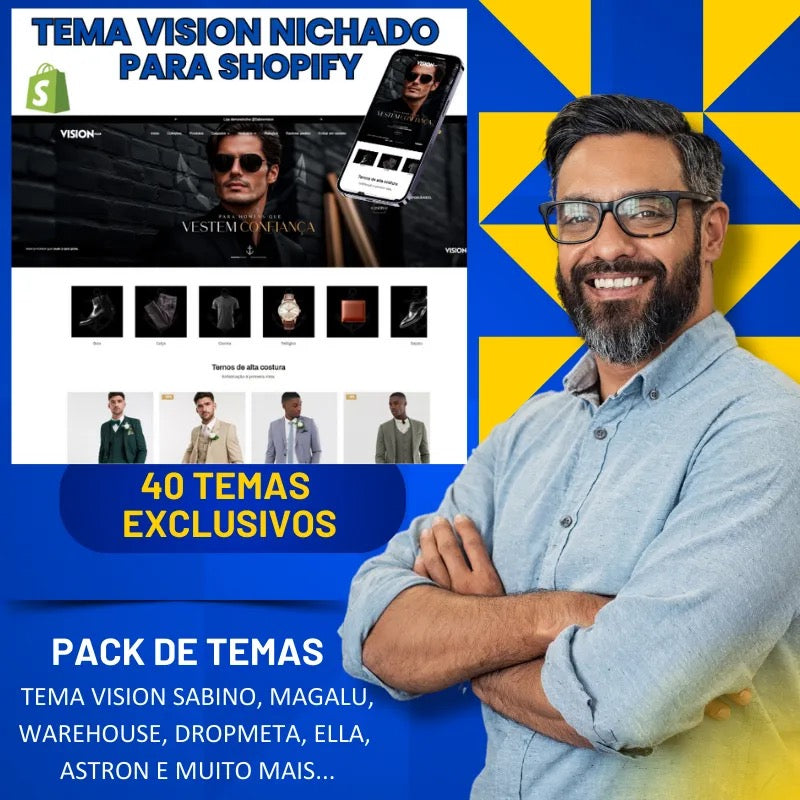 Pacote de Temas Shopify + de 40 Temas Exclusivos