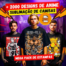 Pack Sublimação de Camisas Anime + de 2.000 Artes