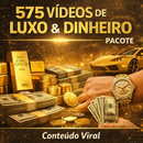 Vídeos Virais de Luxo e Dinheiro: 575 Vídeos para Viralizar e Lucrar nas Redes