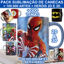 Pack Sublimação Canecas Mais De 100.000 + Divertidamente 2