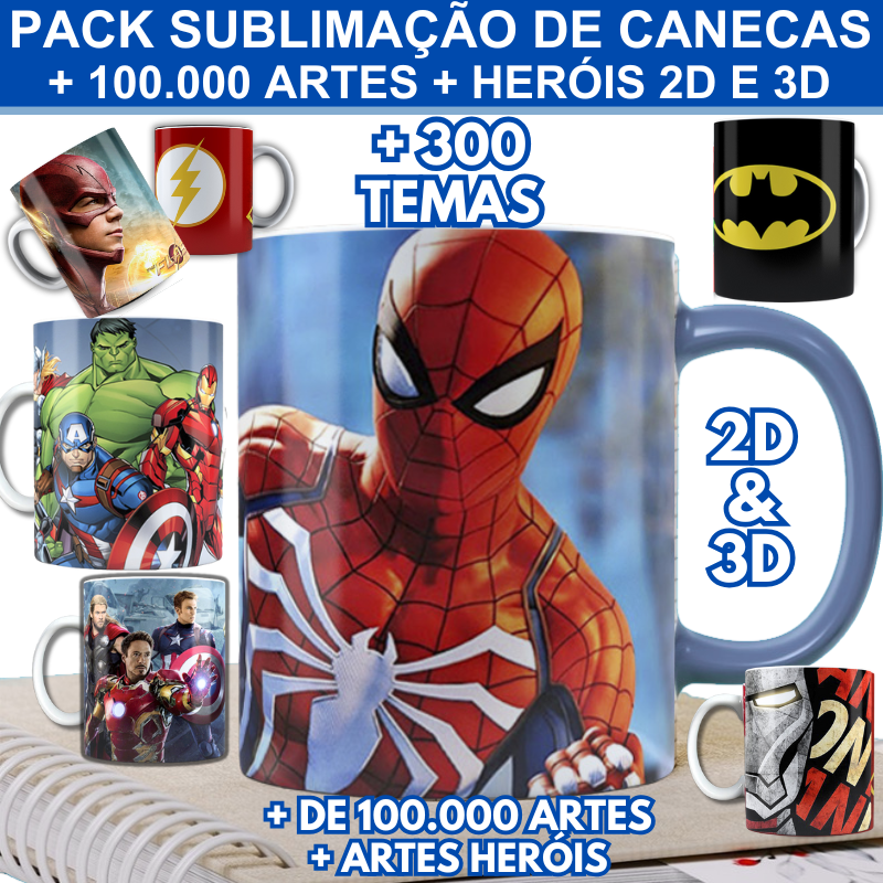 Pack Sublimação Canecas Mais De 100.000 + Divertidamente 2
