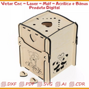 Vetor Caixa de Presente Cnc - Laser - Mdf - Acrílico + Bônus