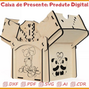 Vetor Caixa de Presente Cnc - Laser - Mdf - Acrílico + Bônus