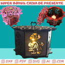 Vetor Caixa de Presente Cnc - Laser - Mdf - Acrílico + Bônus