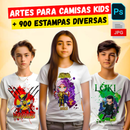 ESTAMPAS PARA CAMISAS KIDS – Mais de 900 Artes Prontas!