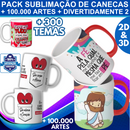 Pack Sublimação Canecas Mais De 100.000 + Divertidamente 2
