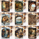 Super Pack Sublimação De Canecas Livros 3d / Biblioteca