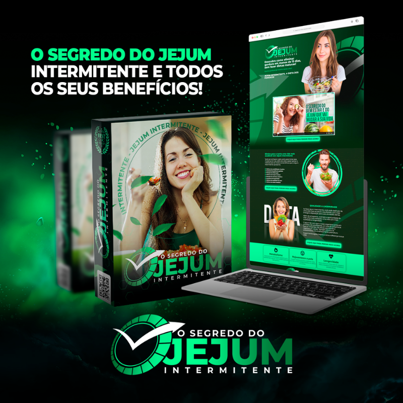 E-book: O Segredo do Jejum Intermitente: Emagrecimento e Saúde