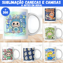Pack Artes Labubu Sublimação Canecas e Camisas + de 300 Estampas