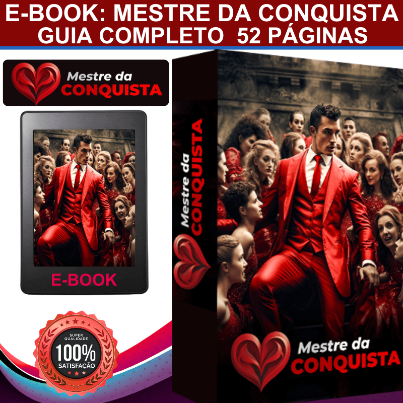 E-book Mestre da Conquista + Certificado PLR com Direito de Revenda