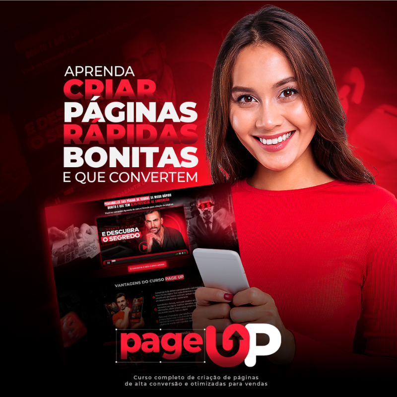Curso PageUP: Aprenda a Criar páginas de vendas de alta conversão