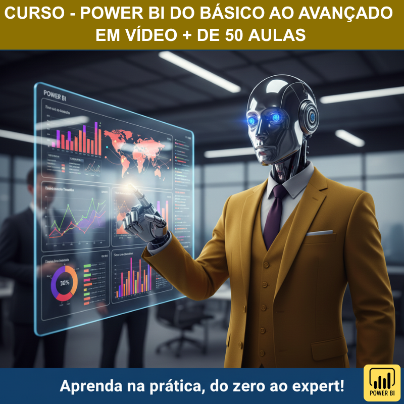 Curso de Power BI do Básico ao Avançado em Vídeo + de 50 Aulas