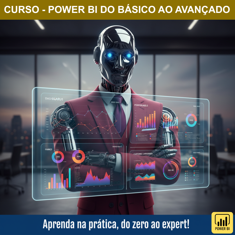 Curso de Power BI do Básico ao Avançado em Vídeo + de 50 Aulas